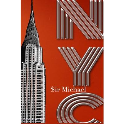 NYC chrysler Building Orange Blank note Book $ir Michael Designer edition