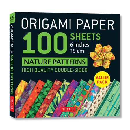 Origami Paper 100 Sheets Nature Patterns 6 Inch - 15cm