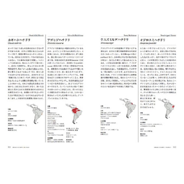 美しいハチドリ図鑑 実寸大で見る338種類