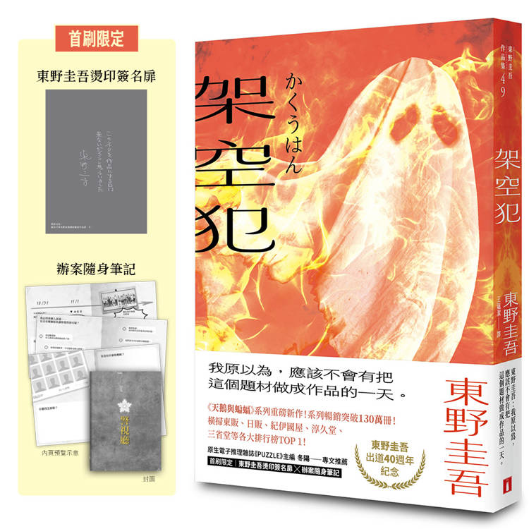 架空犯【在場證明版】：東野圭吾出道40週年紀念！《天鵝與蝙蝠》系列重磅新作！